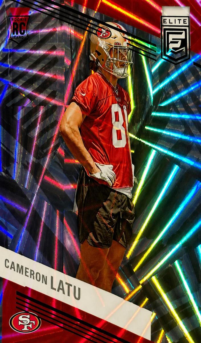 2023 Donruss Elite Football Razzle Dazzle Cameron Latu #115