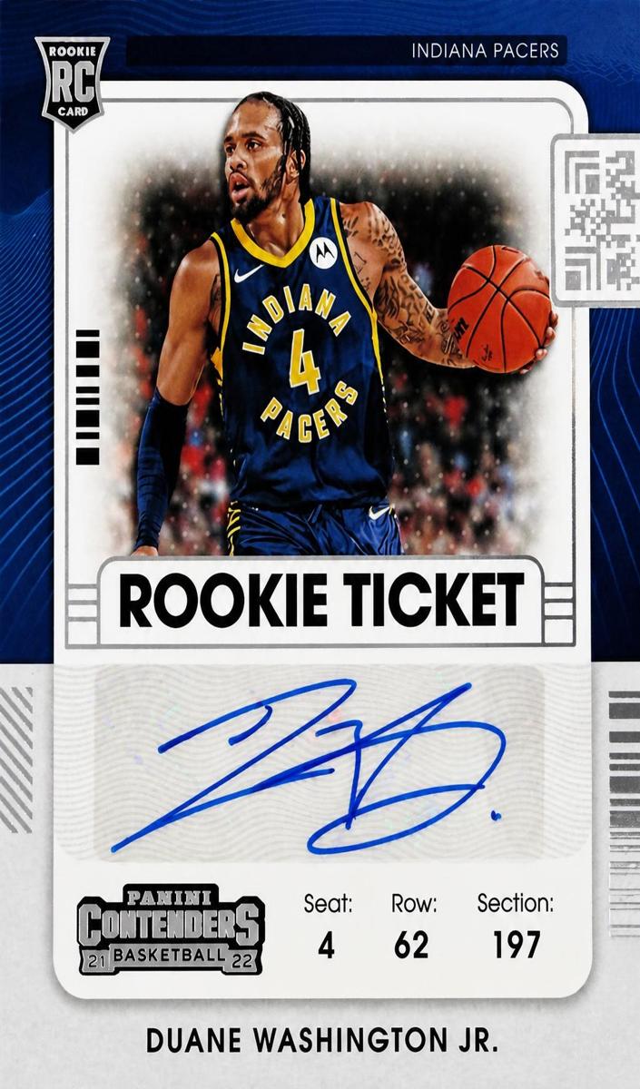 2021 Panini Contenders Basketball Duane Washington Jr. #155 PSA 9
