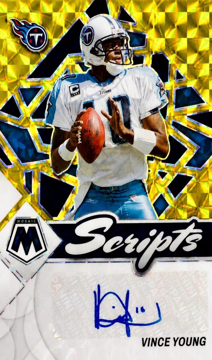 2022 Panini Mosaic Football Gold Vince Young #S-VY PSA 10