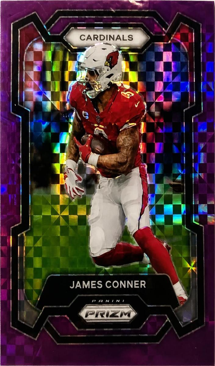 2023 Panini Prizm Football Blue Wave James Conner #5 PSA 9