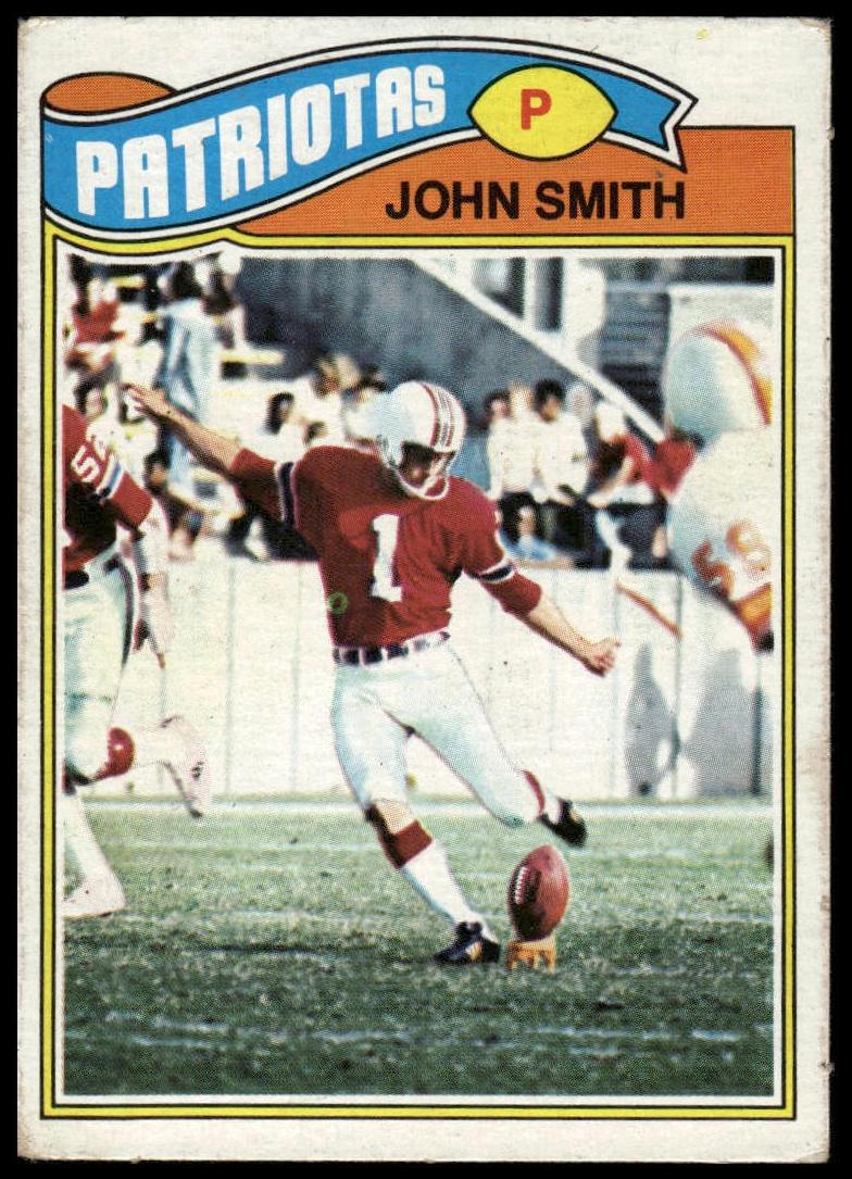 1977 Topps Mexican Football John Smith #499