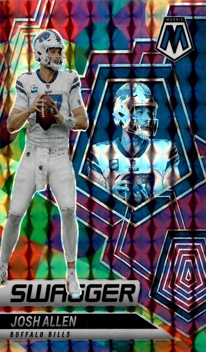 2022 Panini Mosaic Football Purple Josh Allen #SW-4