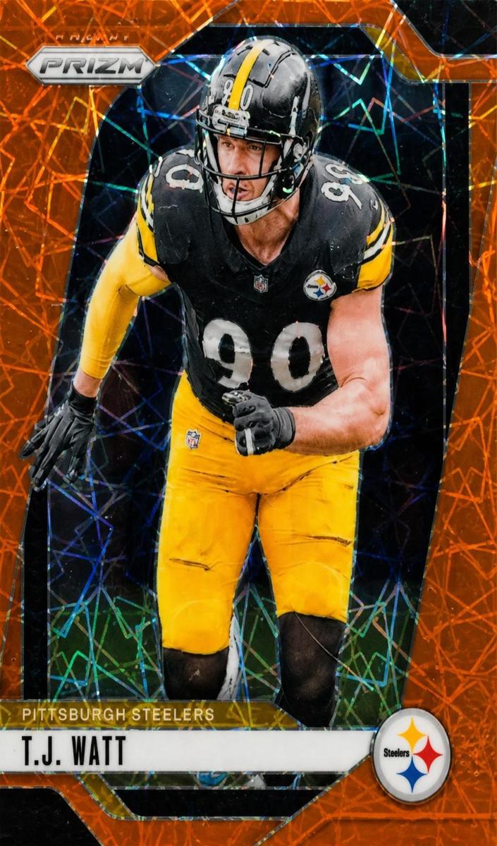 2024 Panini Prizm Football Lazer T.J. Watt #245 PSA 9