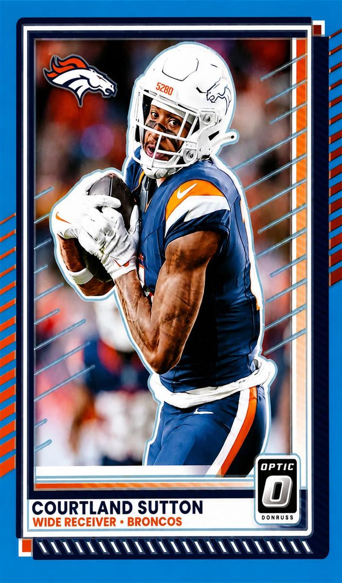 2025 Donruss Optic Football Aqua Courtland Sutton #200