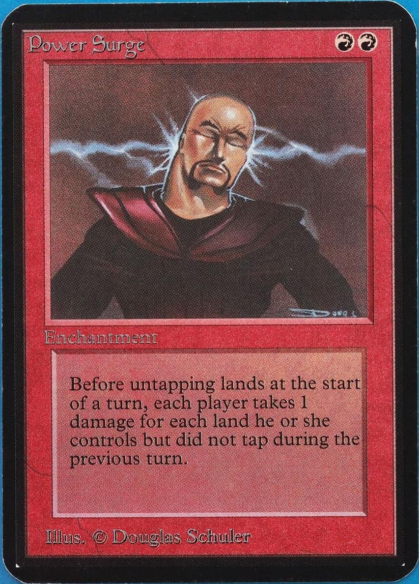 1993 Magic The Gathering Alpha Power Surge #NNO