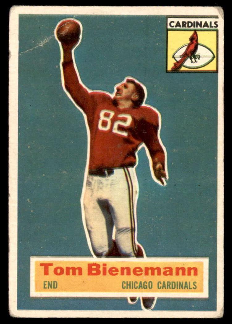 1956 Topps Football Tom Bienemann #10 PSA 7
