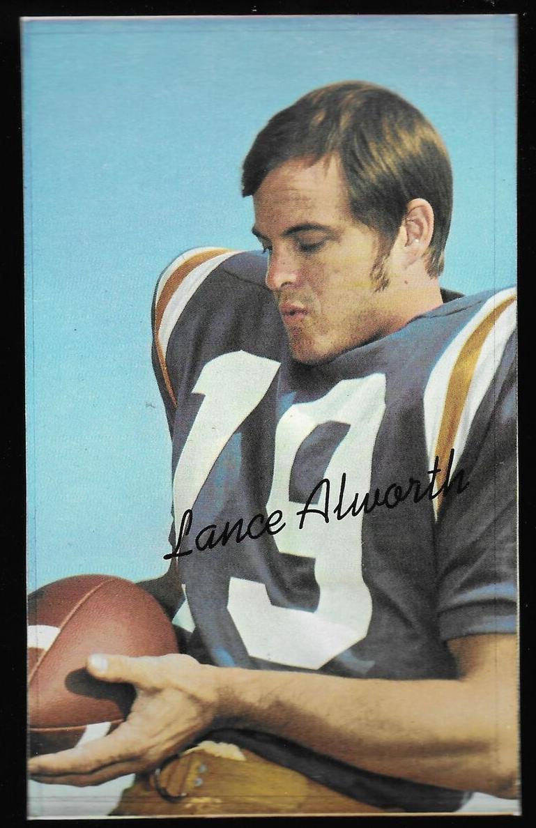 1970 Topps Super Football Square Corner Proof Lance Alworth #NNO