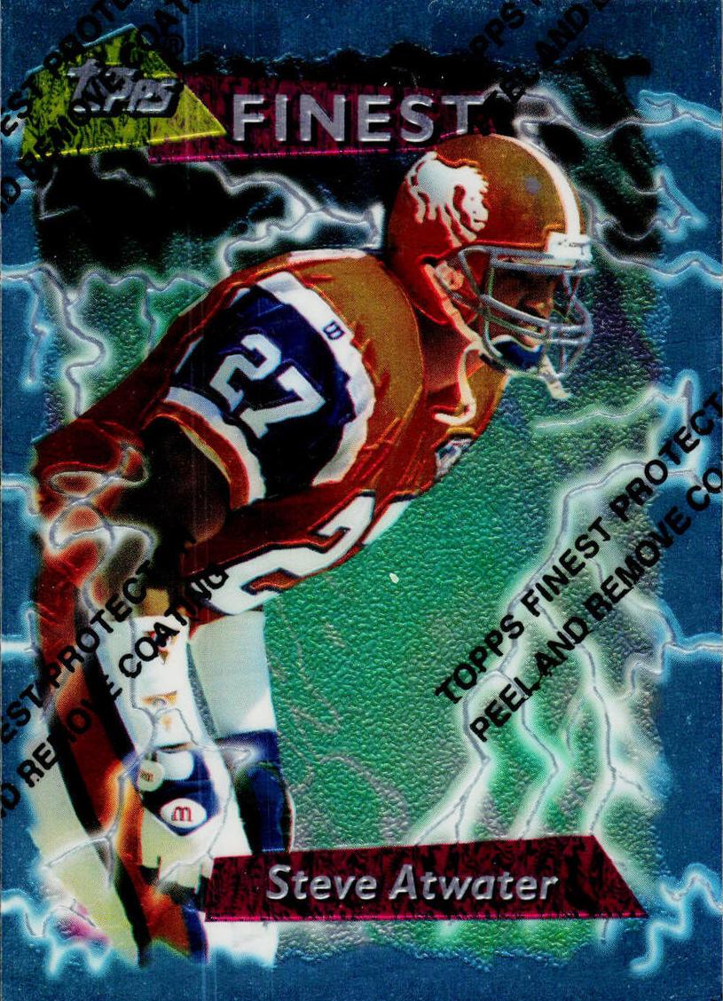 1995 Topps Finest Football Refractor Steve Atwater #27