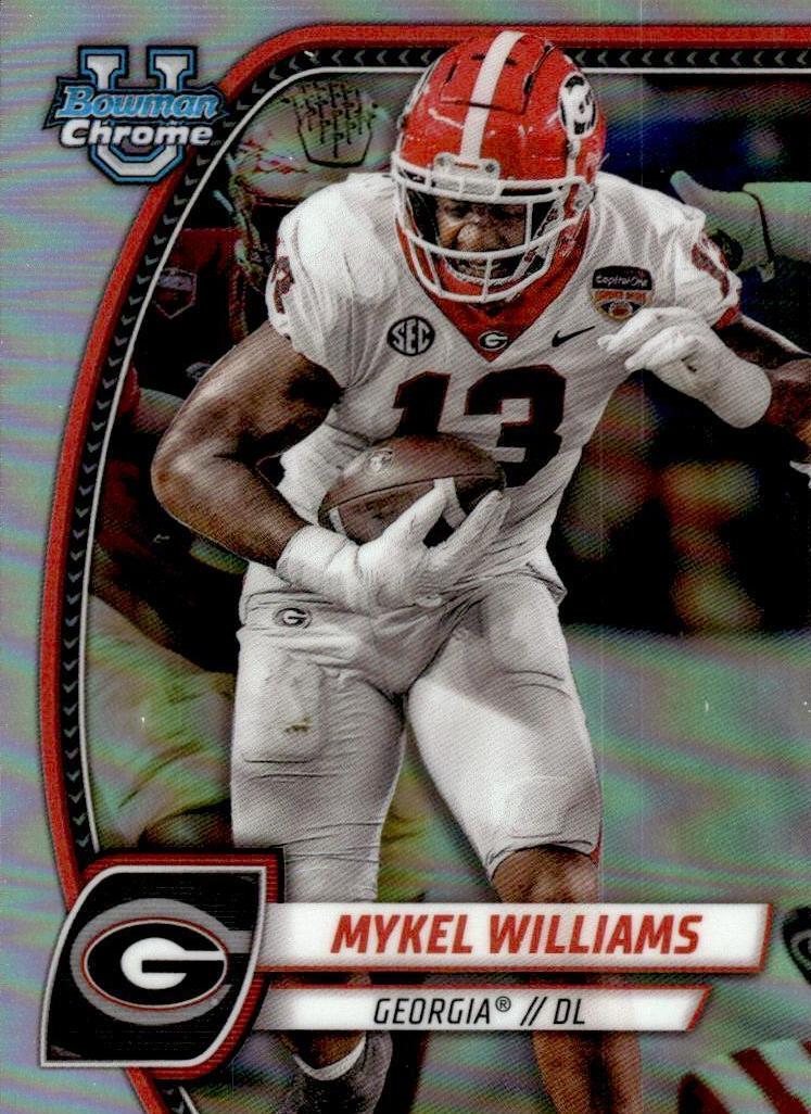 2024 Bowman Chrome University Football Refractor Mykel Williams #134
