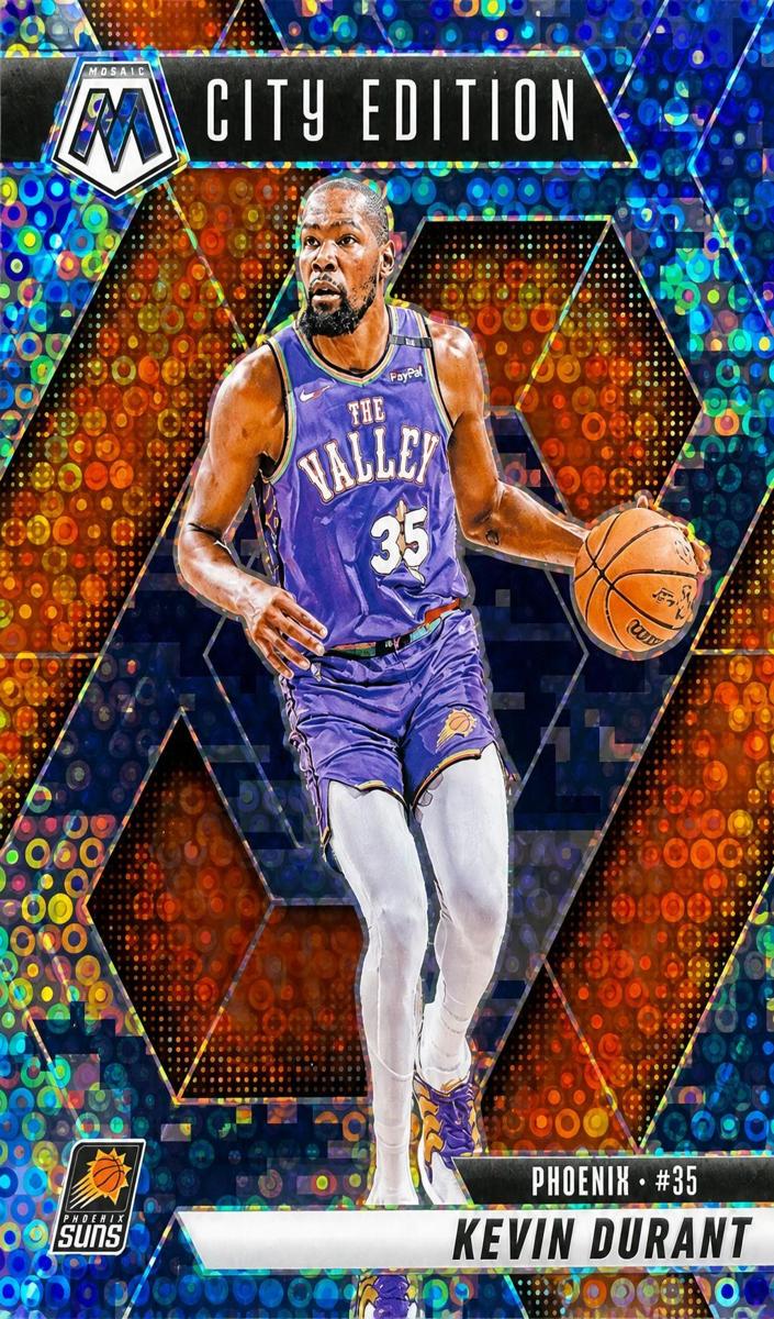 2024 Panini Mosaic Basketball Fast Break Blue Camo Kevin Durant #280