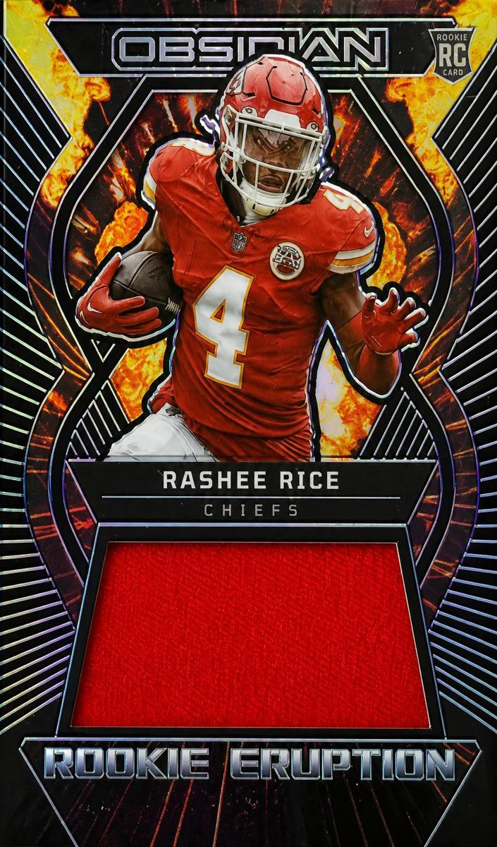2023 Panini Obsidian Football Electric Etch Purple Rashee Rice #REM-RRI