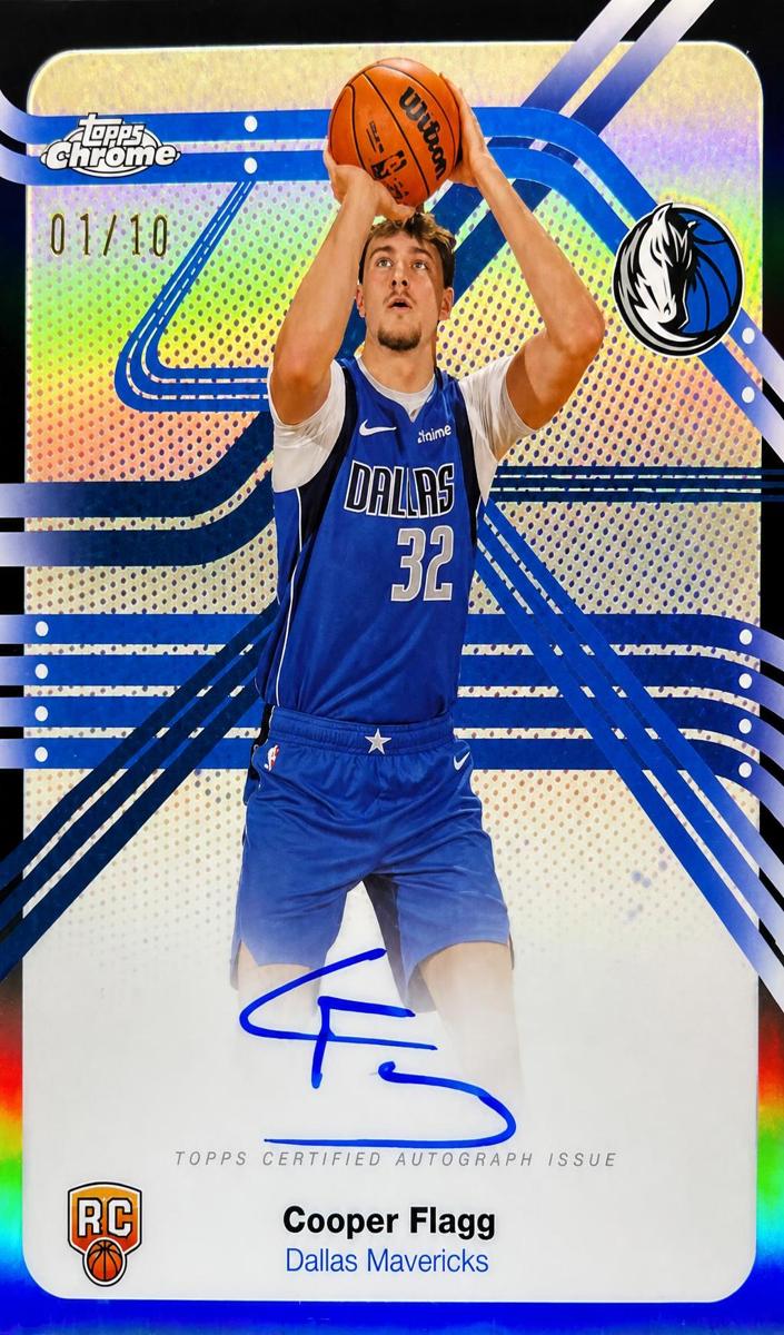 2025 Topps Chrome Basketball Black Refractor Cooper Flagg #NS-CF
