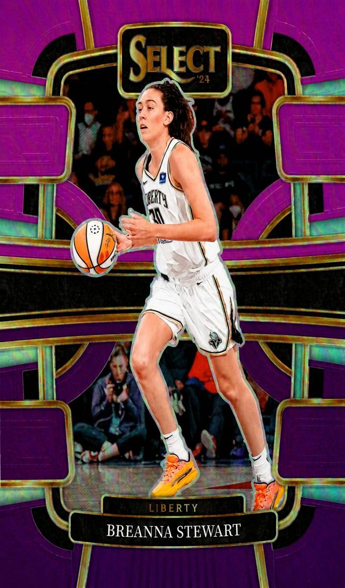 2024 Panini Select WNBA Basketball Pink and Purple Breanna Stewart #13