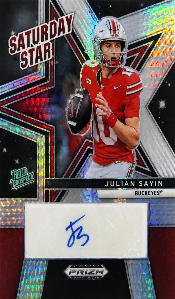 2025 Panini Prizm Draft Picks Football Hyper Julian Sayin #SSS-JSN PSA 10