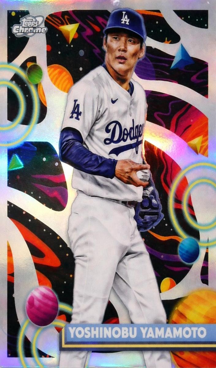 2025 Topps Cosmic Chrome Baseball Refractor Yoshinobu Yamamoto #48 PSA 10