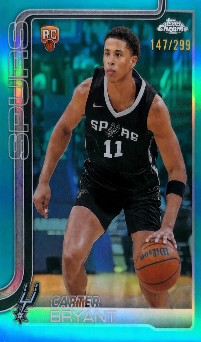 2025 Topps Chrome Basketball Teal Refractor Carter Bryant #264