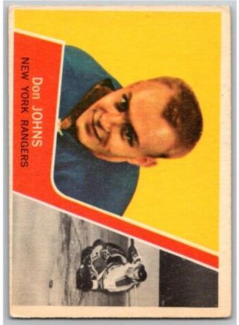 1963 Topps Hockey Don Johns #64