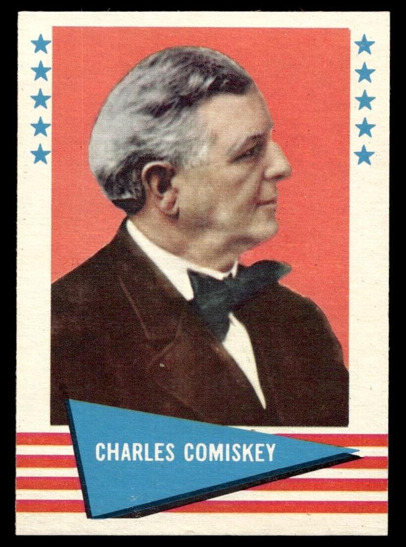 1961 Fleer Baseball Charles Comiskey #18 PSA 8