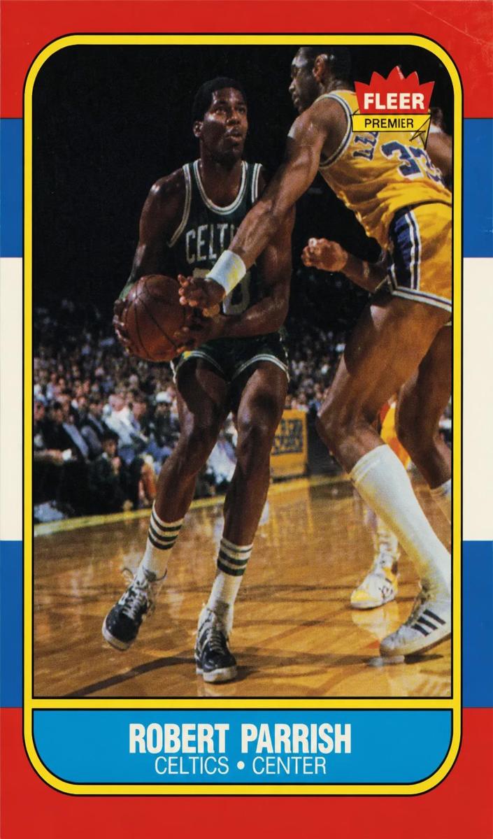 1986 Fleer Basketball Autograph Robert Parrish #84