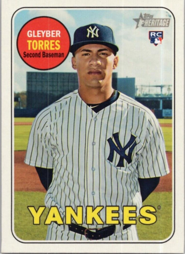 2018 Topps Heritage Baseball Gleyber Torres #603