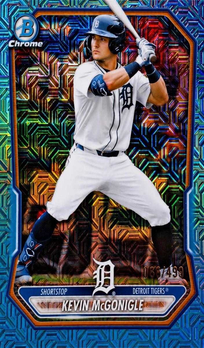 2026 Bowman Mega Box Baseball Sky Blue Mojo Refractor Kevin McGonigle #BCP-145