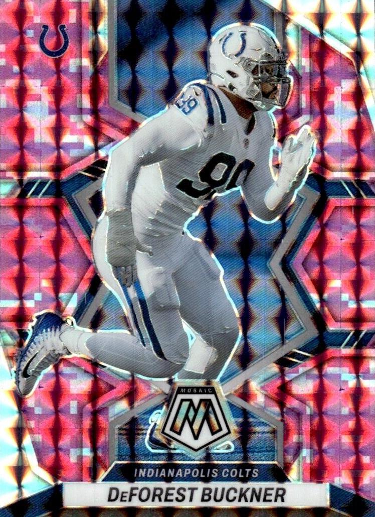 2022 Panini Mosaic Football Camo Pink DeForest Buckner #227