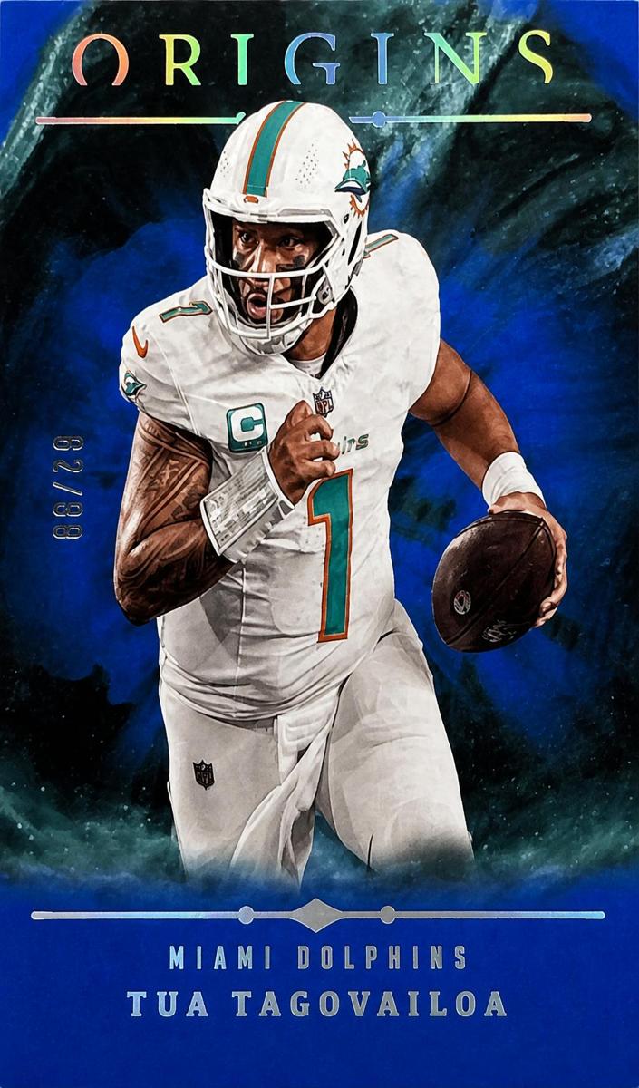 2024 Panini Origins Football Blue Tua Tagovailoa #40