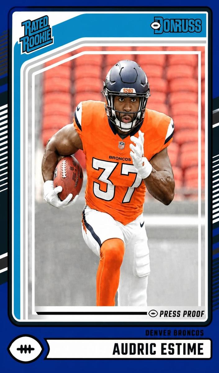 2024 Panini Donruss Football Press Proof Blue Audric Estime #335
