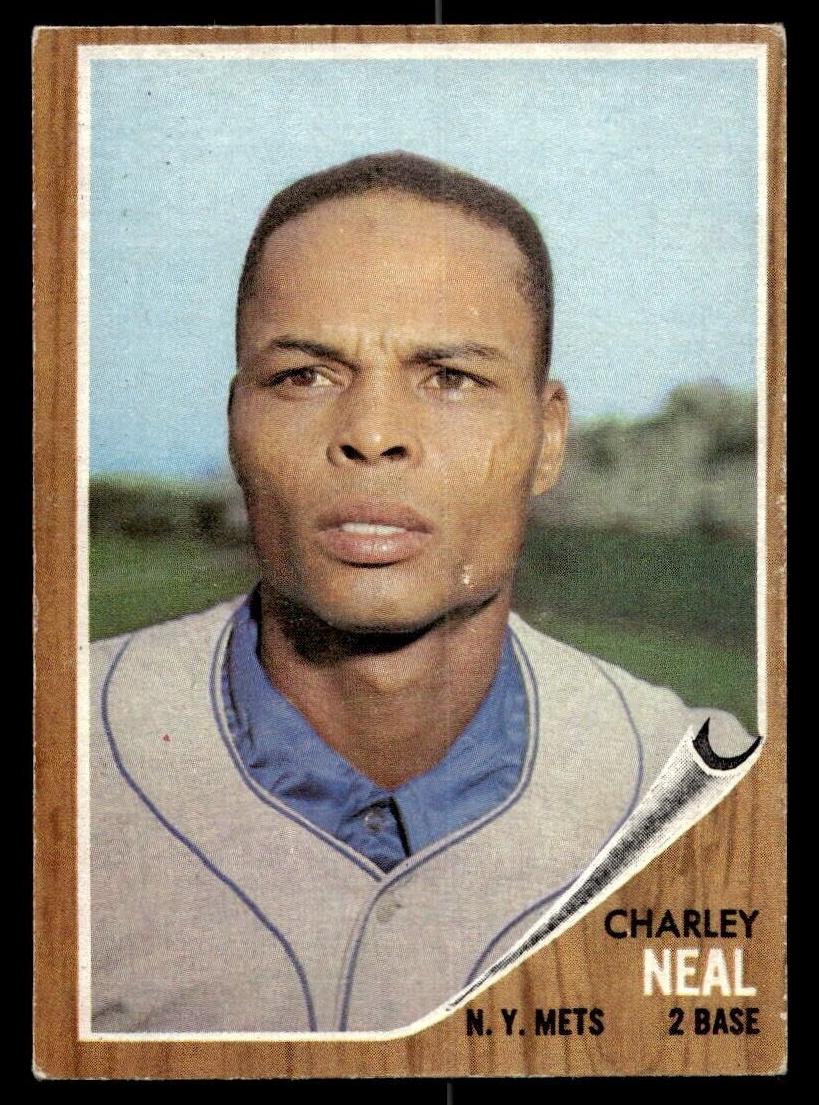 1962 Topps Baseball Charley Neal #365 PSA 8