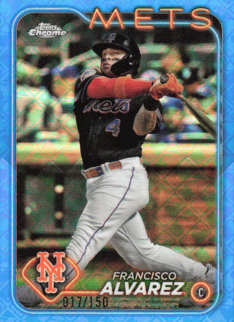 2024 Topps Chrome Baseball Blue Francisco Alvarez #188