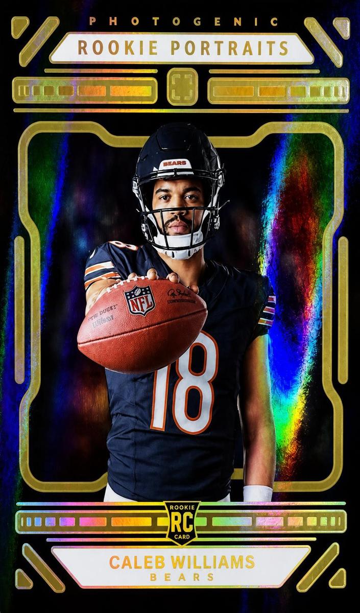 2024 Panini PhotoGenic Football Gold Caleb Williams #193 PSA 8