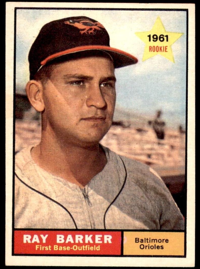 1961 Topps Baseball Ray Barker #428 PSA 7