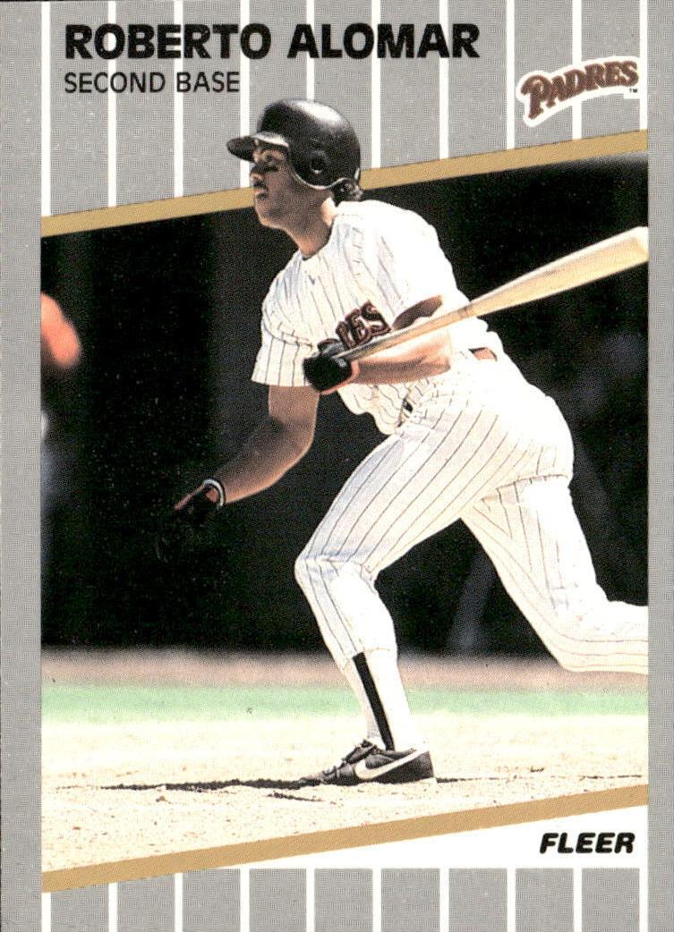 1989 Fleer Baseball Roberto Alomar #299 PSA 9