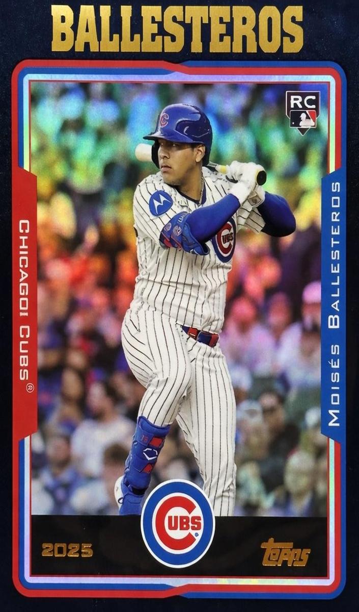 2025 Topps Archives Baseball Black Foilboard Moises Ballesteros #206