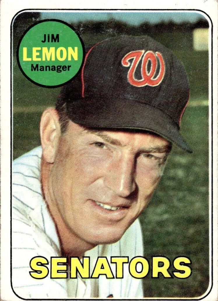 1969 Topps Baseball Jim Lemon #294 PSA 8