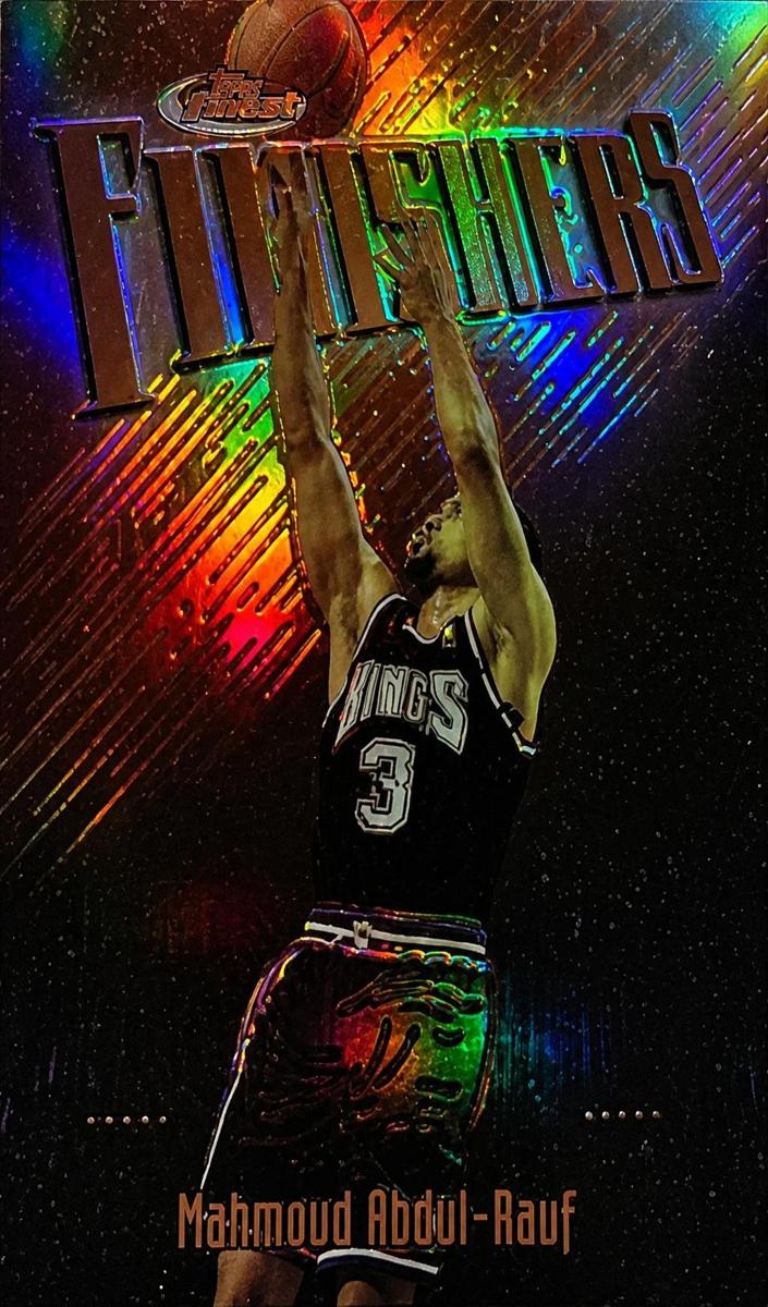 1997 Topps Finest Basketball Refractor Mahmoud Abdul-Rauf #96 PSA 9
