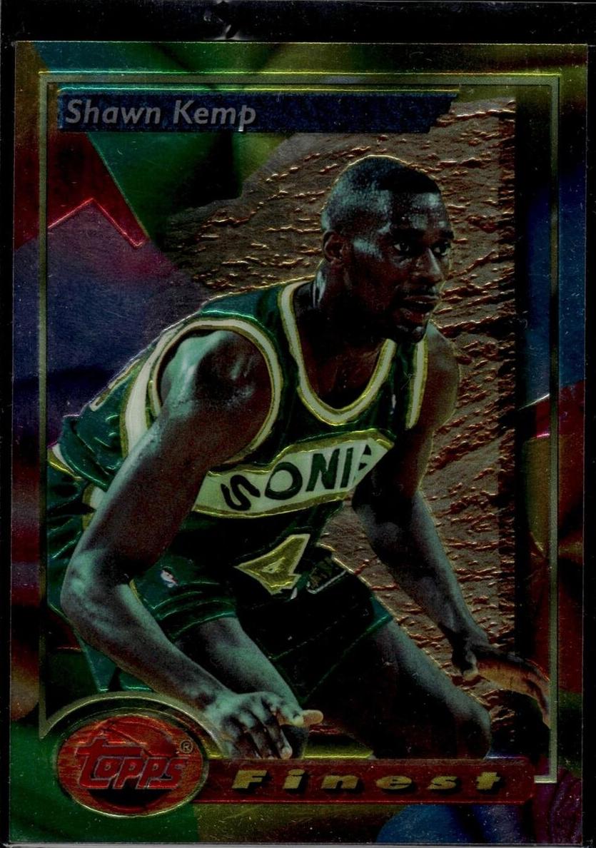 1993 Topps Finest Basketball Shawn Kemp #136 PSA 9