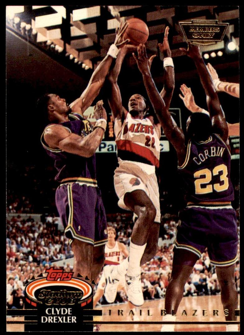 1992 Topps Stadium Club Basketball Members Only Clyde Drexler #287 PSA 10