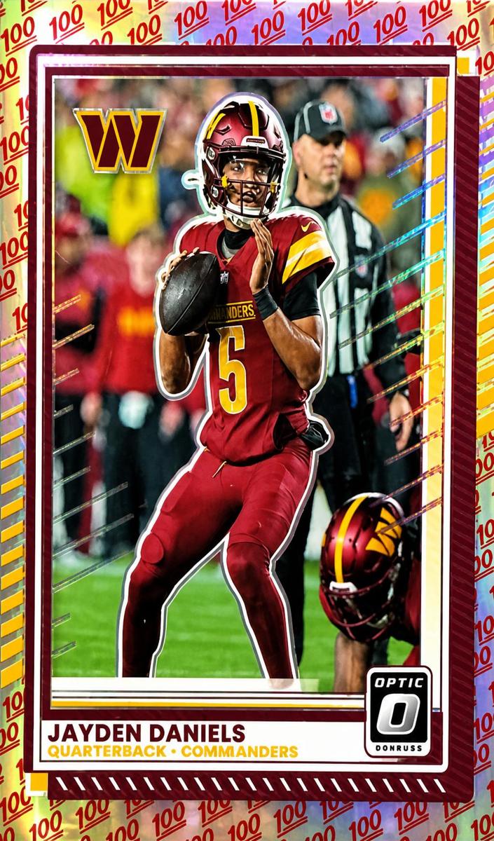 2025 Donruss Optic Football One Hundred Jayden Daniels #23