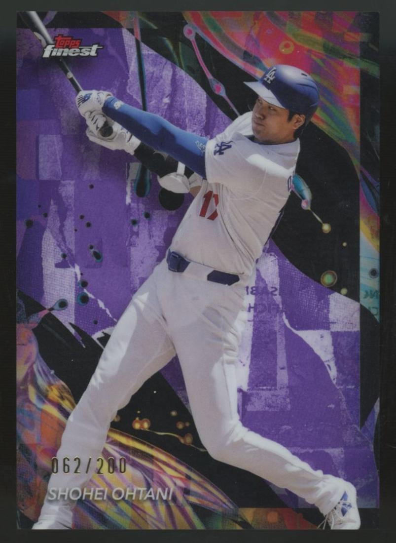 2024 Topps Finest Baseball Purple Shohei Ohtani #93-5 PSA 9
