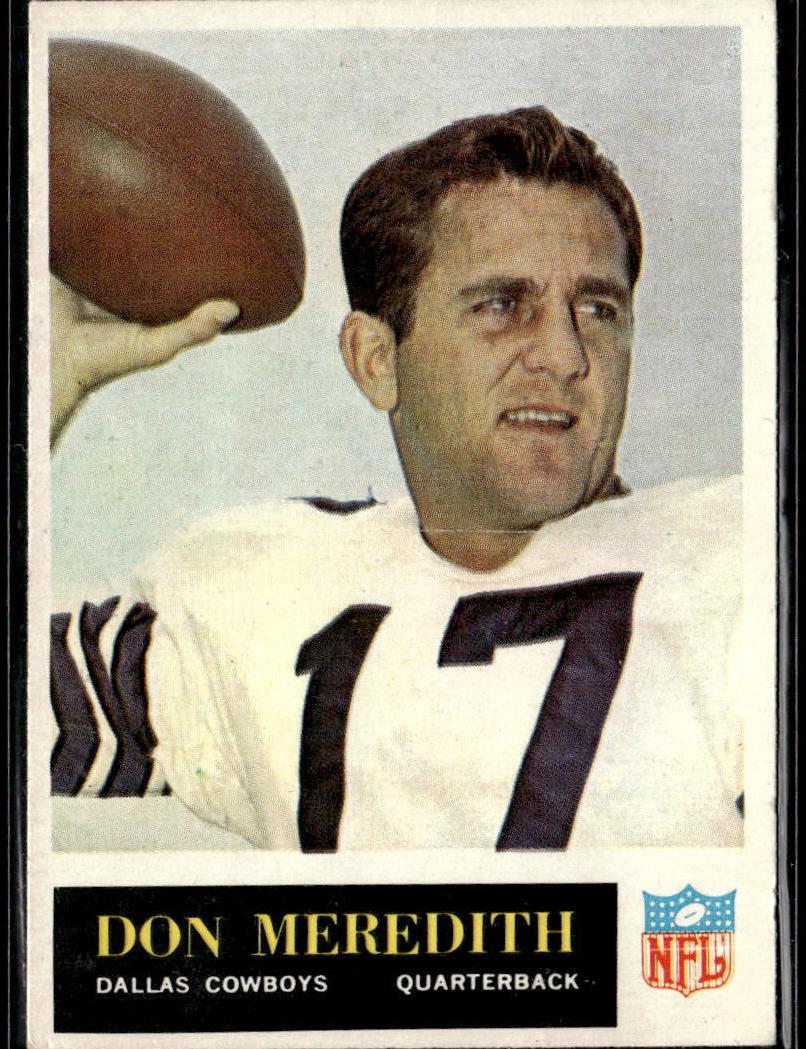 1965 Philadelphia Football Don Meredith #50
