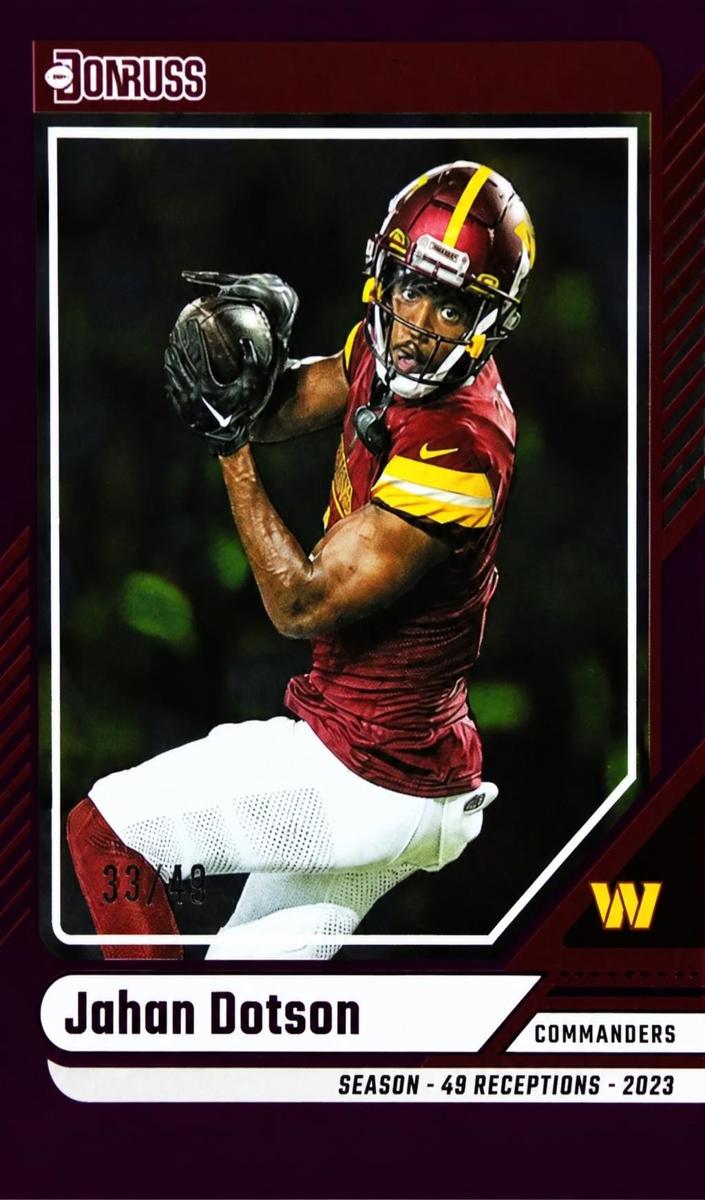 2024 Panini Donruss Football Season Stat Line Jahan Dotson #44