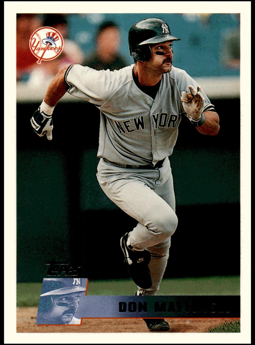 1996 Topps Baseball Don Mattingly #185