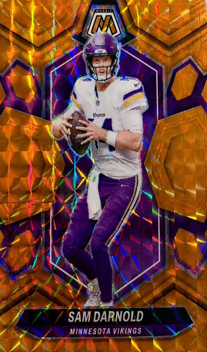 2024 Panini Mosaic Football Orange Sam Darnold #141
