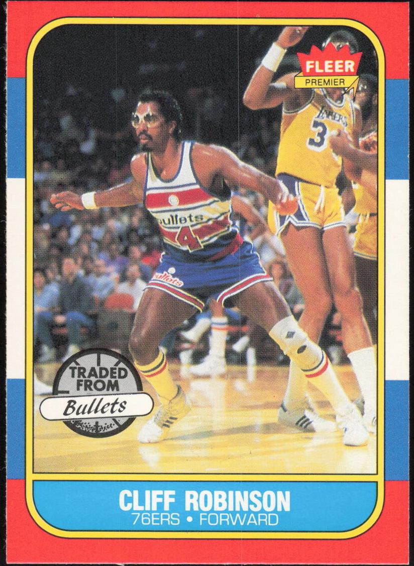 1986 Fleer Basketball Cliff Robinson #93