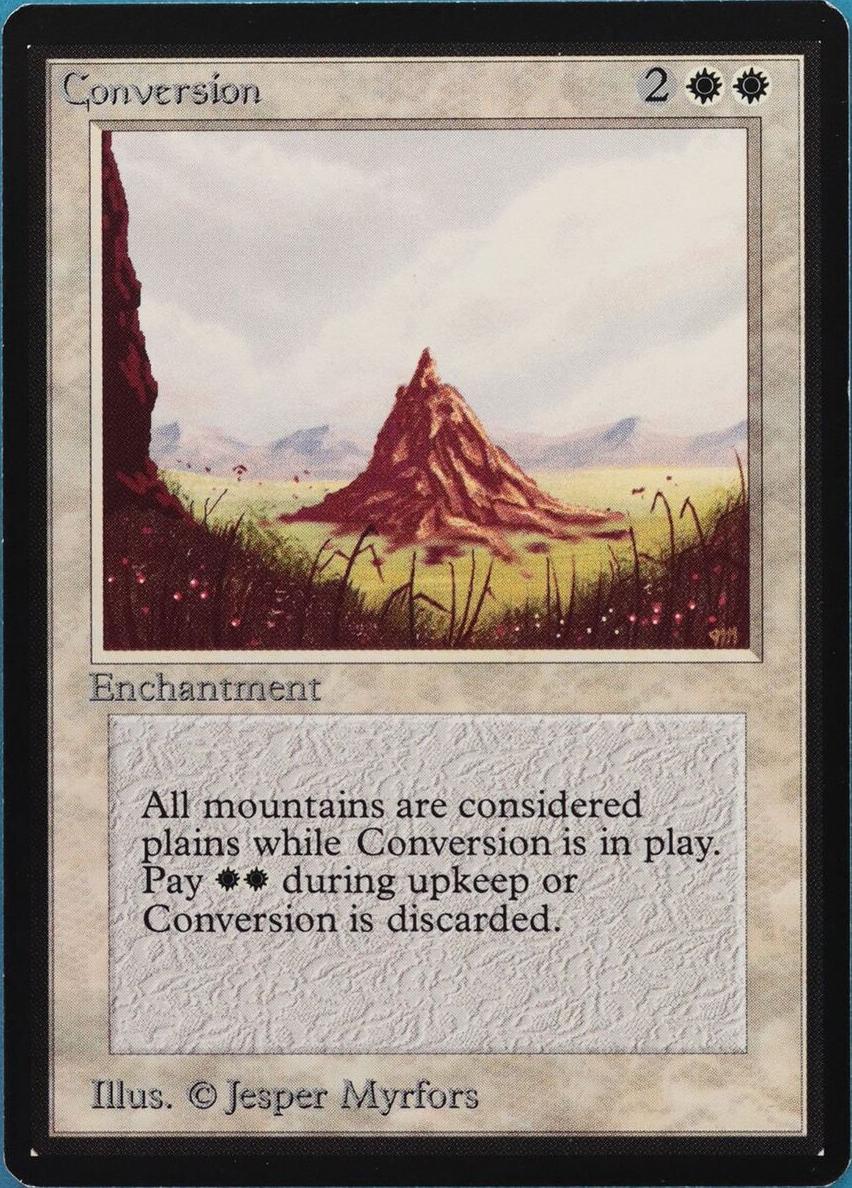 1993 Magic The Gathering Beta Conversion #NNO PSA 8