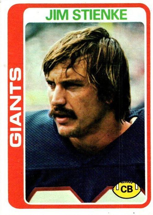 1978 Topps Football Jim Stienke #208 PSA 9