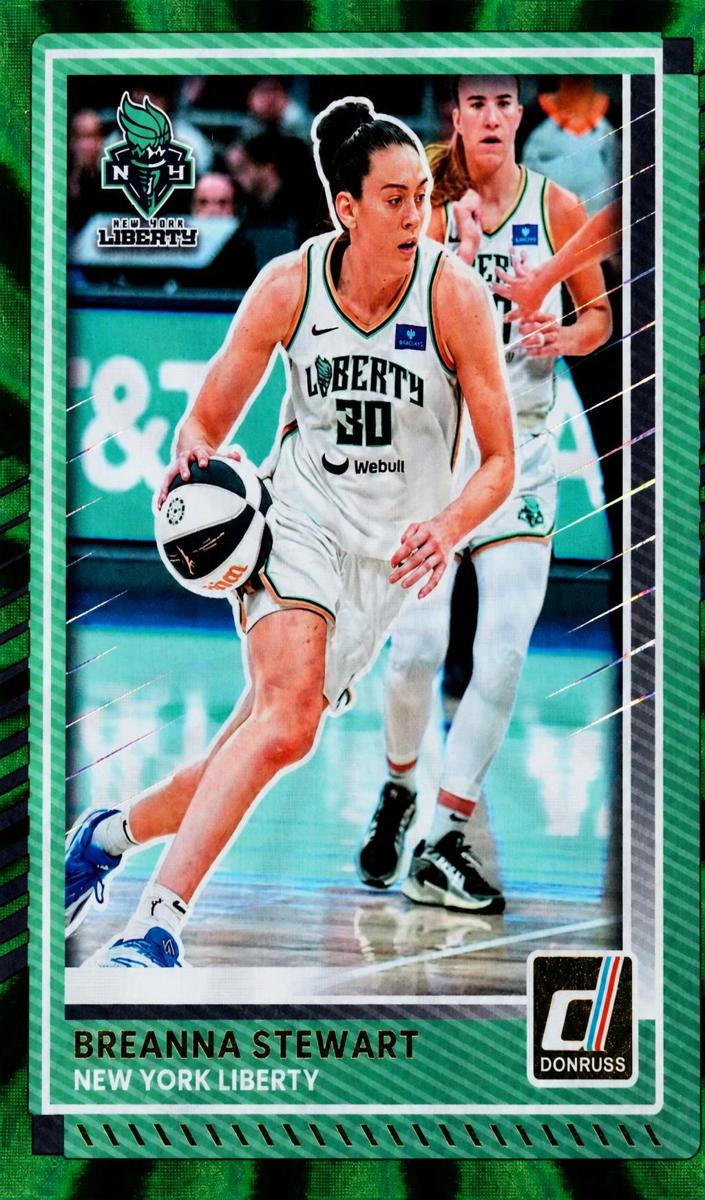 2025 Panini Donruss WNBA Basketball Green Laser Breanna Stewart #63