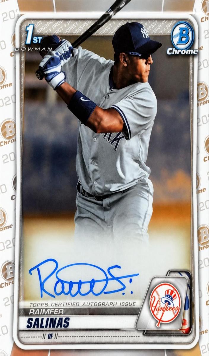 2020 Bowman Chrome Prospects Baseball Raimfer Salinas #CPA-RS PSA 9