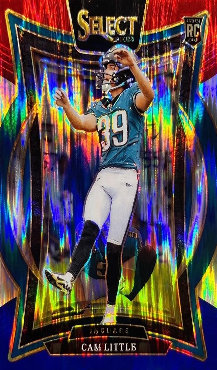 2024 Panini Select Football Red and Blue Shock Cam Little #49 PSA 10